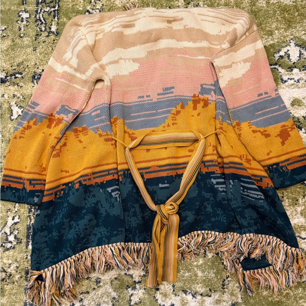 Pendleton Desert Fringe Cardigan NWT - Picture 2 of 2